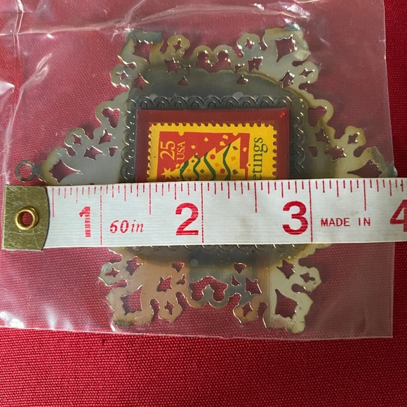 USPS I Silverplate Snowflake Christmas Tree Stamp Ornament - Picture 9 of 12